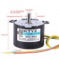 Synchronous Motor Cw Ccw 50ktyz Ac 0v 10w 0a Small Electric Low Speed Permanent Magnet 2 5 20rpm High Torque Metal Geared For