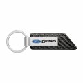 Ipick Image Compatible With Ford F-150 2015 Up Carbon Fiber Texture Black Pu Leather Strap Key Chain