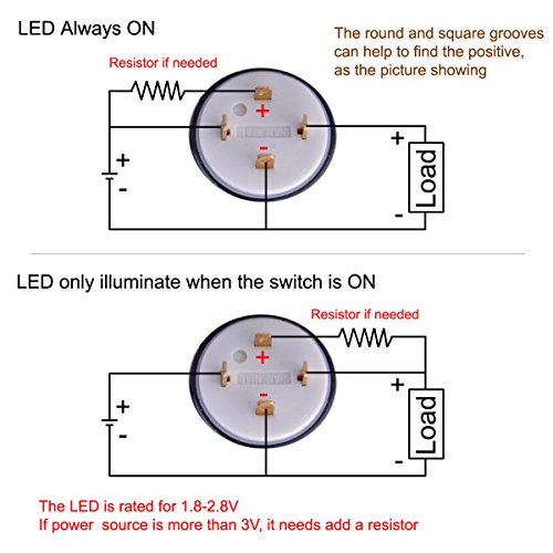 Ulincos Momentary Pushbutton Switch U19d1 1no Spst Silver ... led push switch 250vac wiring diagram 