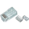 Platinum Tools 106177c Rj45 Cat6 High Performance Round-solid 3-prong Modular Plugs 25-pack 