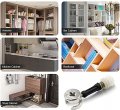 Mromax 20sets 3-in-1 Metal Furniture Connecting Kit 15mm Od Cam Fitting 6x35mm Dowel Screws 11mm Pre-inserted Nut For Wardrobe