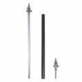 X Autohaux 2pcs 11 -13 Car Adjustable Front Bumper Lip Splitter Strut Tie Rod Bar Universal Black Carbon Fiber Pattern
