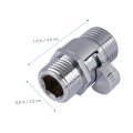 Angoily Shower Head Valve Shut Off Water Pressure Regulators With Handle Lever Flow Restrictor Chrome Copper Stop Valve
