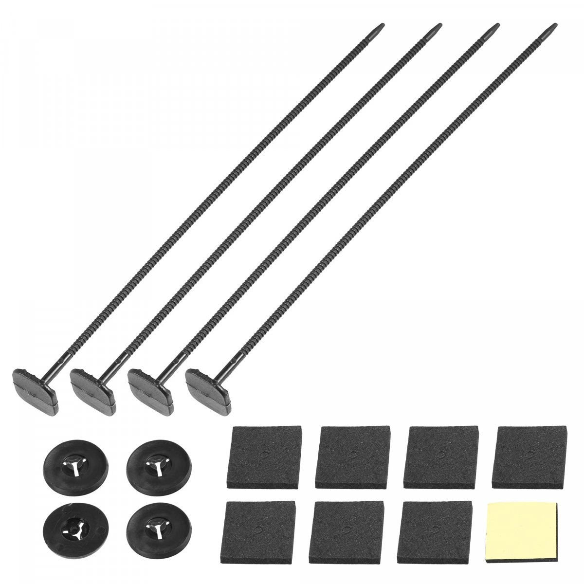 Universal Electric Radiator Fan Mounting Kit Cooling Fans Tie Strap Pads Assembly For Car