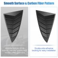 X Autohaux 1 Pair For Tesla Model 3 2017-2022 Rear Side Window Louvers Air Vent Scoop Streamline Shades Cover Blinds Decorative