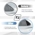 X Autohaux 1 Pair For Tesla Model 3 2017-2022 Rear Side Window Louvers Air Vent Scoop Streamline Shades Cover Blinds Decorative