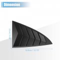 X Autohaux 1 Pair For Tesla Model 3 2017-2022 Rear Side Window Louvers Air Vent Scoop Streamline Shades Cover Blinds Decorative