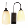 Westek Led Battery Operated Wall Sconce 2 Pack 4 Hour Auto Shut-off Wireless 100 Lumens Easy Install Powered Light Plastic With 