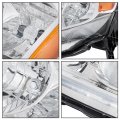 Headlight Assembly Halogen Replacement For Honda Pilot 2009-2011 Housing Chrome Lamp Set Driver Side Lh 1pc 33150-sza-a01