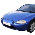 Honda Civic Del Sol Eg Eh6 Pair Of Bumper Driving Fog Lights Smoke Lens