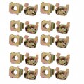 Uxcell 20pcs M8 65mn Spring Steel Captive Cage Nut For Server Shelf Cabinet