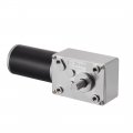 Uxcell Dc 12v 25-27rpm Worm Gear Motor 20kg-cm Reversible High Torque Speed Reduce Turbine Electric Gearbox 8mm Shaft 