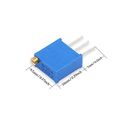 Hilitchi 60-pcs 100 To 500k Ohm 3296w Multiturn Trimmer Potentiometer Assortment Kit 12 Value 