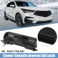 X Autohaux Car Center Console Armrest Lid Latch With Spring New Upgrade Auto Lock Knob Replacement 83417-tx4-a01 Black Fit For