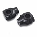 Httmt- Black 2 Risers 1 Handlebar Top Clamps Compatible With H-d Softail Deluxe Fat Boy Fxdr P N Tghd-hbs013-bk