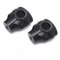 Httmt- Black 2 Risers 1 Handlebar Top Clamps Compatible With H-d Softail Deluxe Fat Boy Fxdr P N Tghd-hbs013-bk