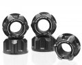Autobahn88 Motorcycle Sprocket Nut Dress-up Kit Compatible With Kawasaki Z1000 2003-2013 Black Set Of 6