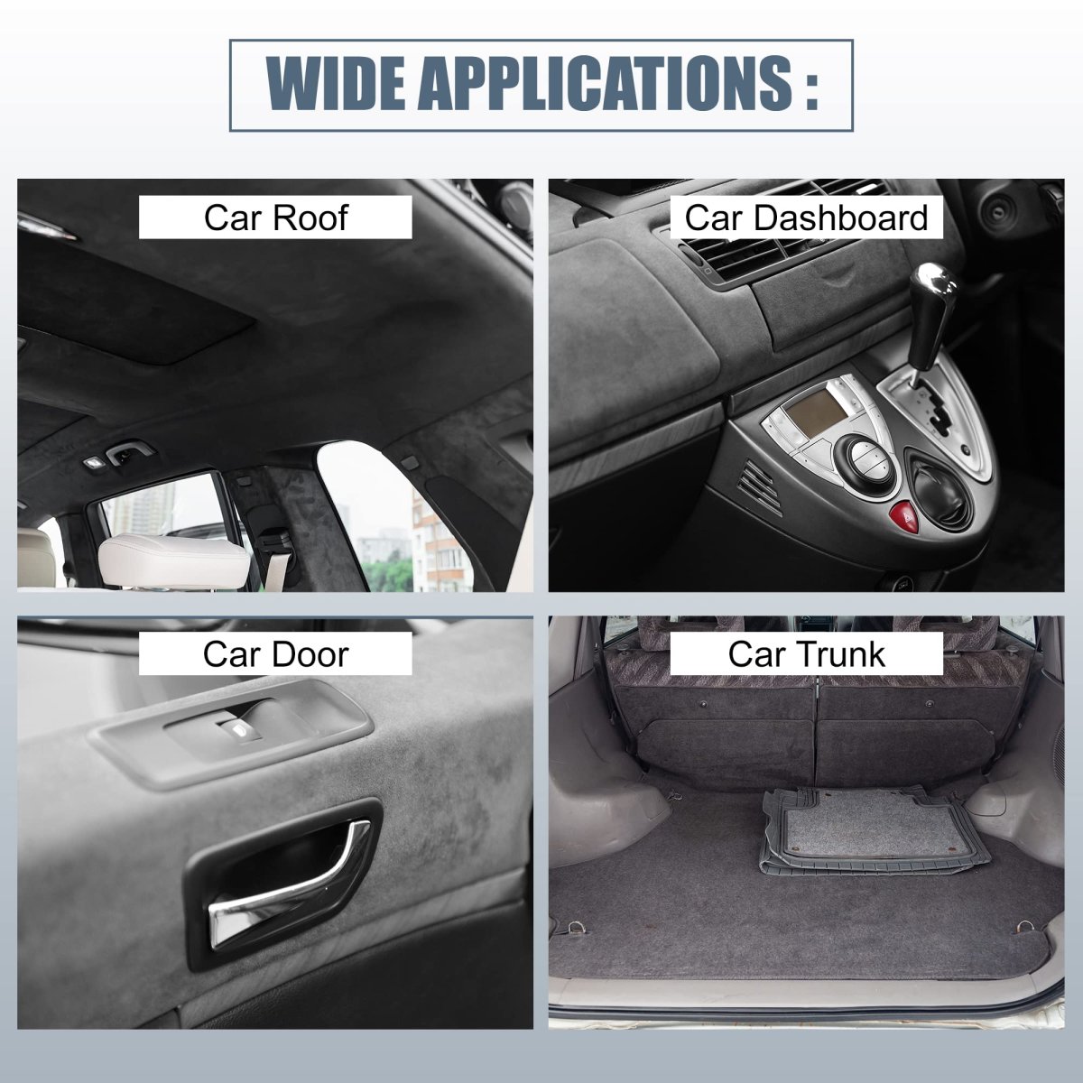 Suede Headliner Fabric 96 In Length X 57 Width Foam Backed For Car Truck Rv Suv Interior Trim Diy Repair Navy Blue
