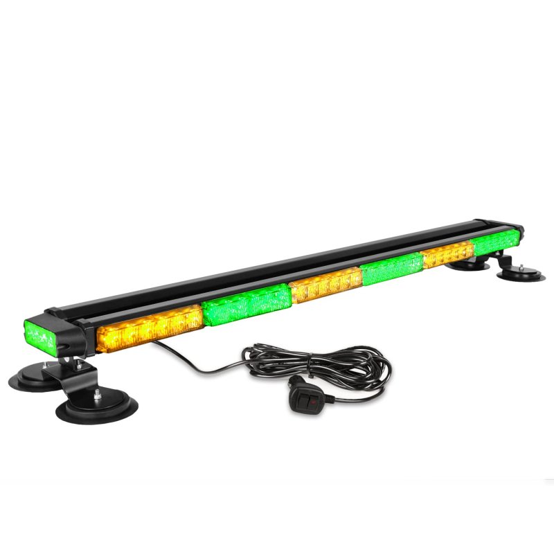 Aspl 38 5 78 Led Strobe Light Bar Double Side Flashing High Intensity Emergency Warning Flash With Magnetic Base For Safety