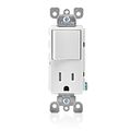 Leviton T5625-w Decora Combination Switch And Tamper-resistant Receptacle White 