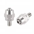 Flared Tube Fitting Union M5 X 6mm Od Reusable Hydraulic Straight Hose End Male Fittings 2pcs 
