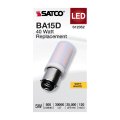 Satco 5w T6 Led 120v Dc Base 3000k Frosted Finish Bulb