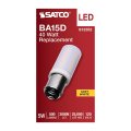 Satco 5w T6 Led 120v Dc Base 3000k Frosted Finish Bulb