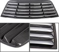 Hecasa Rear Window Scoop Louver For 2008-2023 Dodge Challenger Sun Shade Cover Air Vent Shades Carbon Fiber Style Abs Material