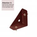 Uxcell 10pcs Angle Corner Brackets 38mm X Cold Rolled Steel Braces Joining Support With Screws For Desk Bed Edge Brown