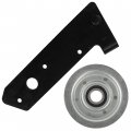Caltric Deck Brake Actuator Arm And Pulley Compatible With John Deere 17 542hs D105 D110 D120 D125