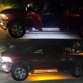 Uwdesy 2pcs 62in Side Kick Running Board Light Strips-crew Cab Trucks Marker W Sequential Amber Turn Signal White Courtesy 