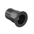 Uxcell M6 Rivet Nuts Thread Half Hexagonal Carbon Steel Zinc-plated Flat Head Threaded Insert Nut Black 20pcs