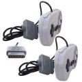 2pack Remote Controller Video Game Pad For Super Nintendo Snes System