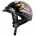 Cartman Cruiser Scooter Motorcycle Half Face Helmet Patriotic Eagle Usa Graphics Dot Approved For Bike Atv Utv Chopper Small 