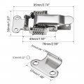Uxcell Hs-023 Stainless Steel 201 Compression Spring Draw Toggle Latch Clamp 95mm Long Pack Of 2