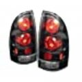 Euro Style Tail Lights For Tacoma 05-15 Black And Clear Rear Light Assemblies Waterproof Halogen 2 Pack 