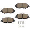 Front Disc Brake Pads Kit D2176-9421 For 2019-2023 Toyota Corolla 2023 Prius 2020-2022 Prime 4pcs 