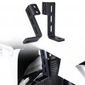 Motorcycle Auxiliary Light Mount Bracket For Klr650 2022 2023 5mm Thick Iron Holder With 8mm Mounting Hole Black Powder Coated 