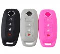 Silicone Rubber Remote Smart Key Fob Case Cover Protector Holder For New Type Nissan Rogue Pathfinder X-trail 2023 2024 