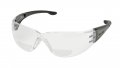 Rx-401 Clear Safety Glasses 1 0 Diopter Ballistic Rated Lens With Uv Protection And Rubber Nose Bridge 12 Pack 