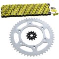Fits Honda Cr125r 125 R Yellow Chain And Sprocket 12 49 114l