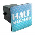 Half Mermaid With Blue Scales Tow Trailer Hitch Cover Plug Insert