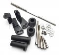 Hongk- No Cut Frame Slider Protector Compatible With 1999-2007 Suzuki Hayabusa Gsx1300r Gsx-r Black B01bw4qymu