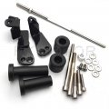 Hongk- No Cut Frame Slider Protector Compatible With 1999-2007 Suzuki Hayabusa Gsx1300r Gsx-r Black B01bw4qymu