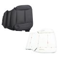 Black Perforated Driver Bottom Seat Cover With Foam Cushion 