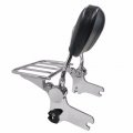 Smt-skull Adjustable Backrest Sissy Bar W Luggage Rack For 97-08 Touring Chrome B078w36yj9