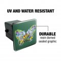 Butterflies In Butterfly Shape Tow Trailer Hitch Cover Plug Insert