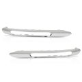 Front Bumper Fog Light Grille Trim Pair For Benz E350 E400 E550 2010-2013 A2128851674 A2128851574 2128851674 2128851574 Silver 
