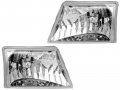 Amerilite Crystal Replacment Headlights Pair For 1998 1999 2000 Ford Ranger Pickup Passenger And Driver Side