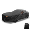 Car Cover Outdoor Waterproof Sun Rain Snow Hail Protection With Left Side Door Zipper 210d-pu Ford For Mustang 